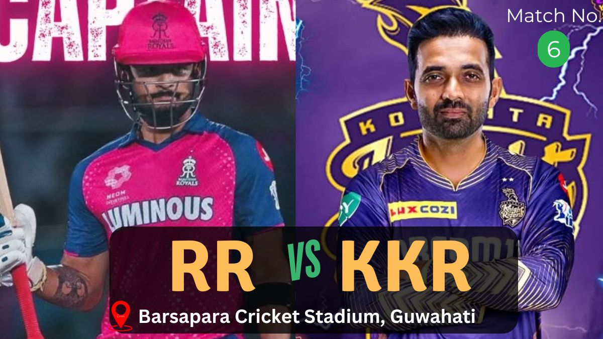 Match 6: Rajasthan Royals vs Kolkata Knight Riders
